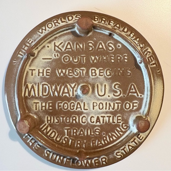 1961 Kansas State Centennial Trivet - Picture 2 of 4